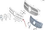 Mercedes-benz Glb X247 Front Grille Trim A2478887501. Fixed Price $161.67.