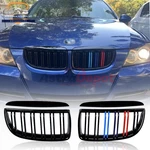 Gloss Black M-color Front Kidney Grille For 05-08 Bmw E90 E91 325I 328I 335I 4DR. Fixed Price $32.98.