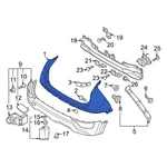 For Kia Niro 2023-2025 86512AT000 Front Lower Bumper Cover. Fixed Price $414.68.