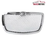 Hood Grille Fits 2005-2010 Chrysler 300C Chrome Front Bumper Mesh. Fixed Price $64.49.
