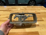 1967 Ford Mustang Grille Emblem Horse And Corral (C7ZB-8A224-A 67165-2). Fixed Price $125.00.