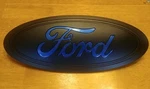 2015-17 F150 Grill Emblem Lightning Blue & Matte Black, Front Only Oem Ford 9.5. Fixed Price $195.00.