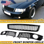 For Audi A4 B6 2002-2005 Honeycomb Front Bumper Lower Grille Fog Light Covers Us. Fixed Price $50.53.