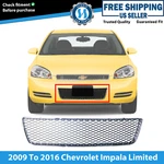 New Front Center Lower Bumper Mounted Black & Chrome Grille For Chevy Impala. Fixed Price $69.66.