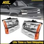 Headlights Assembly Amber For Chevy Silverado 1500; 2500 Hd 2003-2006. Fixed Price $63.99.