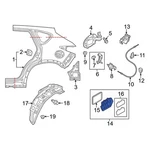 For Mazda CX-5 2017-2025 KB7W51920 Rear Quarter Panel Vent. Fixed Price $47.22.