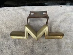 1958 Mercury Monterey Montclair Turnpike Gold Front Center Grill Emblem. Fixed Price $191.21.