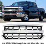Front Upper Grille Chrome 84602489 For 2016 2017 2018 Chevy Silverado 1500. Fixed Price $116.99.