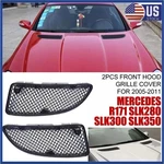 1PAIR Front Hood Grille Cover For Mercedes Benz SLK350/SLK280 R171 SLK300 05-11. Fixed Price $89.98.