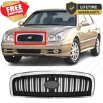 For 2002-2005 New Chrome & Black Front Grille Fits Hyundai Sonata Plastic. Fixed Price $77.50.