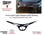 Genuine Toyota Corolla 2017-2019 Front Bumper Upper Grille Black 53111-02B10. Fixed Price $50.00.