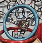 Vintage Nos Metal Flake Superior 500 Blue Steering Wheel 10" Old Hot Rod Gasser. Fixed Price $399.99.