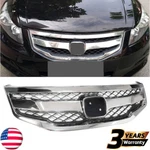 For 2011-2012 Honda Accord Sedan Chrome Front Hood Honeycomb Upper Grille. Fixed Price $63.91.