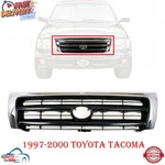 New Front Grille Assembly Chrome Plastic For 1997-2000 Toyota Tacoma TO1200213. Fixed Price $91.15.