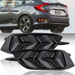 Smoke Rear Bumper Reflector Turn Signal Brake Lights For Honda Civic Sedan 16-21. Fixed Price $42.98.