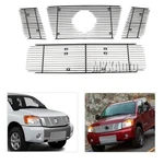 Billet Grille For 2008-2015 Nissan Titan Chrome Bumper Upper Insert. Fixed Price $119.99.