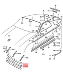 Genuine Porsche Cross Strut 92855913504. Fixed Price $55.19.