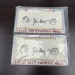 Keep On Truckin Classic Metal Vintage License Plate Frames 60S 70S Set Of 2 Nos. Fixed Price $250.00.