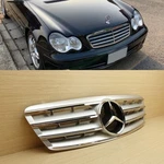For Mercedes-benz 2001-2007 C-class W203 Silver / Chrome Front Grille 4DOOR. Fixed Price $142.03.
