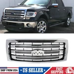 2009-2013 2014 Ford F150 F-150 King Ranch Chrome+black Front Bumper Grille. Fixed Price $214.99.