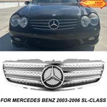 For Mercedes Benz Sl-class R230 2003-2006 SL500 SL600 Chrome Silver Front Grille. Fixed Price $129.99.
