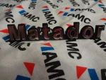 Nos Amc American Motors Matador Chrome And Black Emblems Pegs On Back Mint. Fixed Price $9.99.