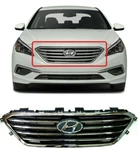 Front Bumper Radiator Grille Center For Hyundai Sonata 2015 2017 With Oem Emblem. Fixed Price $167.05.