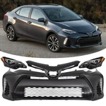 Front Bumper Cover Paintable & Grille Assembly For 2017-2019 Toyota Corolla. Fixed Price $499.99.