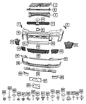 Genuine Mopar Fascia Grille 7CW07GXHAB. Fixed Price $44.59.