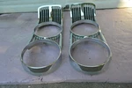 Oem Ford 1969 Galaxie 500 Grille Headlight Door Bezel Nice Pair C9AB. Fixed Price $120.00.