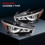 Headlamp For Infiniti Q50 2014-2022 Black Housing Headlights Assembly Pair. Fixed Price $352.99.