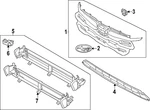 Genuine Subaru Upper Grille 91121FN24A. Fixed Price $227.58.
