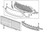 Genuine Gm Lower Grille 42771027. Fixed Price $94.14.