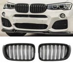 Gloss Black Front Kidney Grilles Dual Slats For Bmw X3 F25 X4 F26 Suv 2014-2017. Fixed Price $39.00.