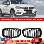Gloss Black Dual Front Kidney Grille Fit Bmw X5M F85 X6M F86 F15 F16 13-18. Fixed Price $90.78.