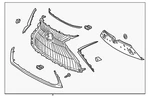 Genuine Lexus Grille Assembly 53101-06E50. Fixed Price $708.58.