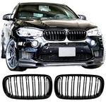 Front Bumper Dual Black Grille Fit 2014-18 Bmw X5 F15 2015-19 X6 F16. Fixed Price $39.99.