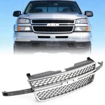 For 2003-2007 Silverado 1500 2500 3500 Hd Chrome Grille Honeycomb Style. Fixed Price $86.80.