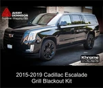 2016-2019 Cadillac Escalade Grill Blackout Vinyl Overlay (glossy Black). Fixed Price $129.99.