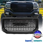 For 2016-2018 Gmc Sierra 1500 Denali Mesh Glossy Black Front Hood Grille/bumper. Fixed Price $167.98.