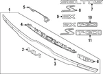 Genuine Kia Molding 87311-Q5400. Fixed Price $222.29.
