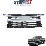 Front Upper Grille Chrome New For Chevy Silverado 1500 2022 2024 84884905. Fixed Price $202.48.