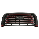 New 2015-2017 F-150 Ford Lariat Special Edition Red Accent Grille W/o Cam. Fixed Price $723.65.
