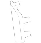 Genuine Lexus Outer Grille 53127-0E050. Fixed Price $34.31.