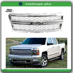 GM1200712 Front Grille For Chevrolet Silverado 1500 2014-2015 Chrome+silver. Fixed Price $135.06.