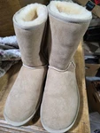 Ugg Boots Womens Size 8 Beige Suede 9" Faux Fur Lined S/n 1016223 Winter Comfort. Fixed Price $85.00.