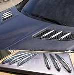 Direct Fit Bonnet Fins Hood Vent Grill Trims For Mercedes R172 Slk Amg Chrome. Fixed Price $47.83.