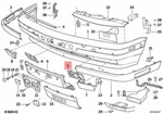 Genuine Bmw E34 Sedan Front Bumper Trim Louvred Cover Left Oem 51118168917. Fixed Price $51.16.
