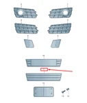 Audi A7 Sportback Front Bumper License Plate Holder 4G8807287F3FZ No Duty. Fixed Price $156.42.