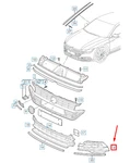 Volkswagen Arteon 3H7 Front Right Grille 3G8853666E041 New. Fixed Price $145.11.